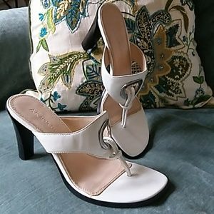 White Anne Klein high heel Sandal